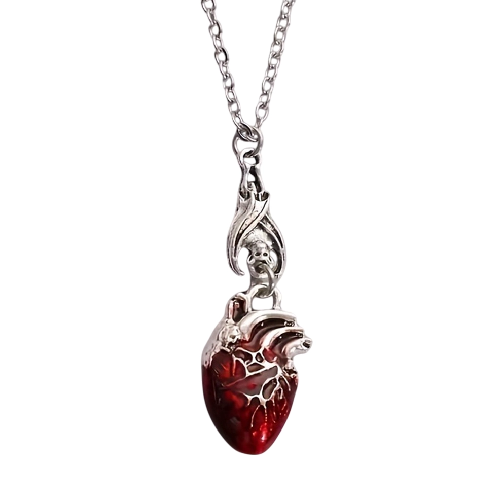 Crimson Heart Flame Pendant