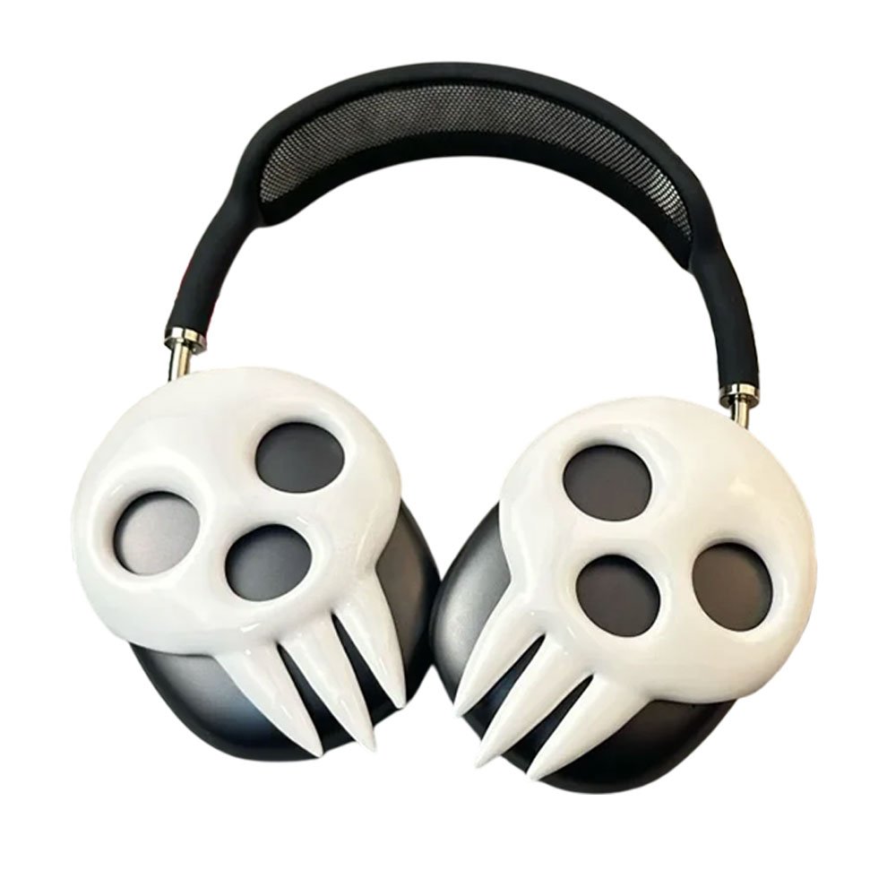 Grim Reaper Cover AirPods Max Shells - Bone White Design