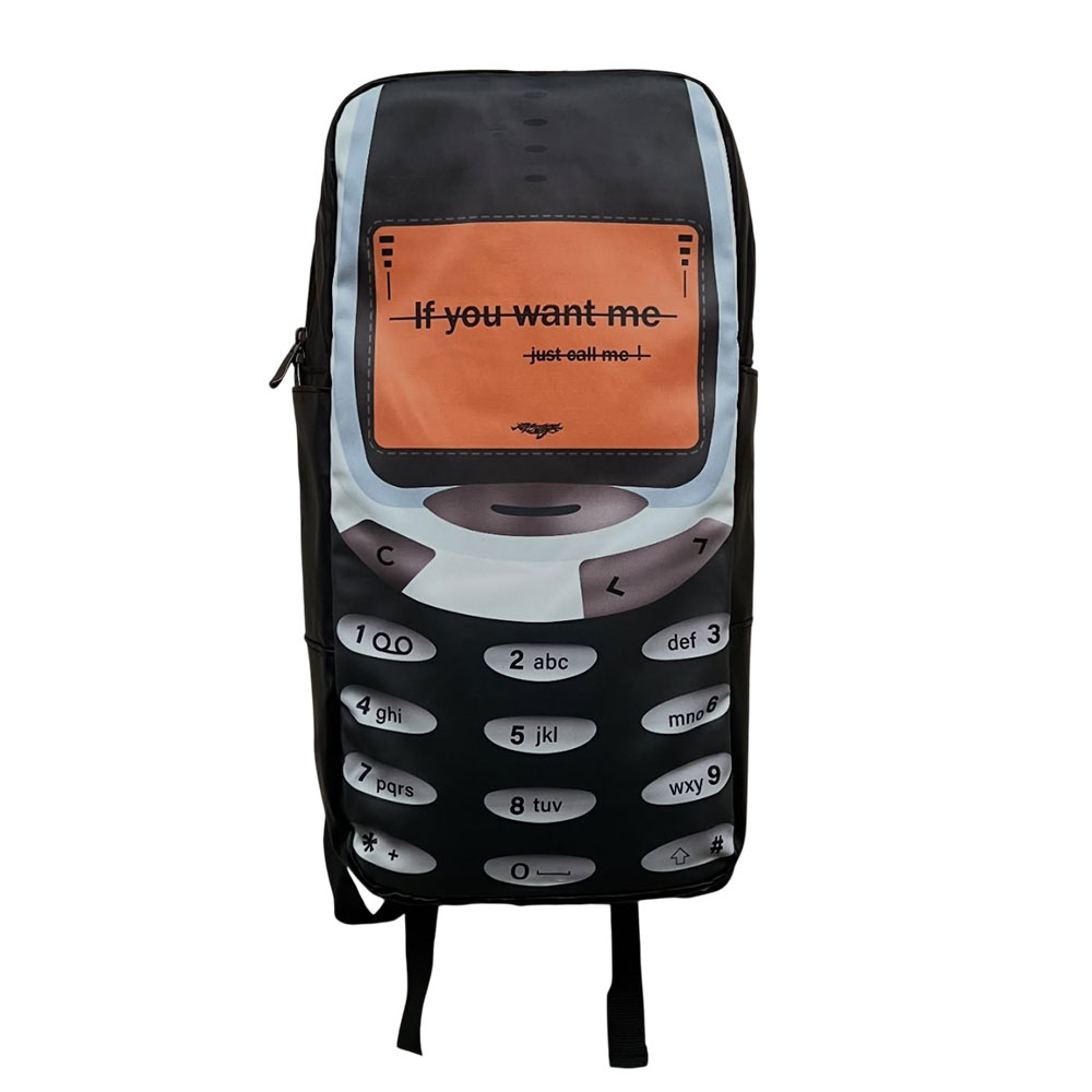 Nostalgia 'Just Call Me' Cellphone Backpack