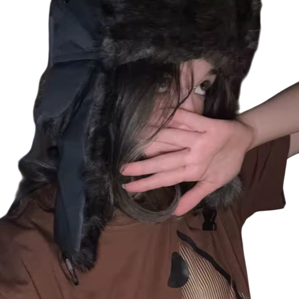 Faux Fur Lined Trapper Aviator Hat