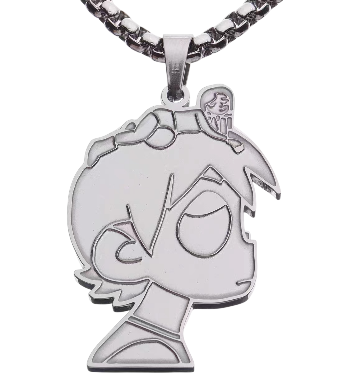 Scott Pilgrim Profile Metal Pendant Necklace