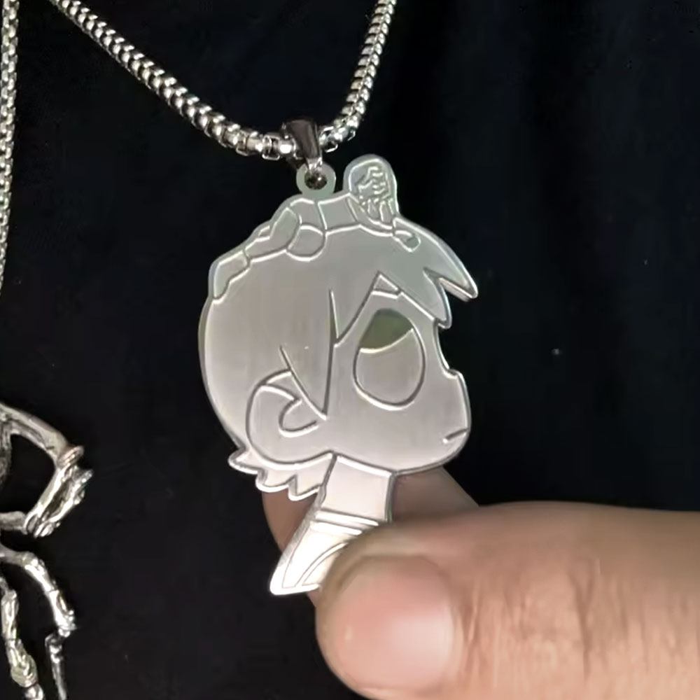 Scott Pilgrim Profile Metal Pendant Necklace