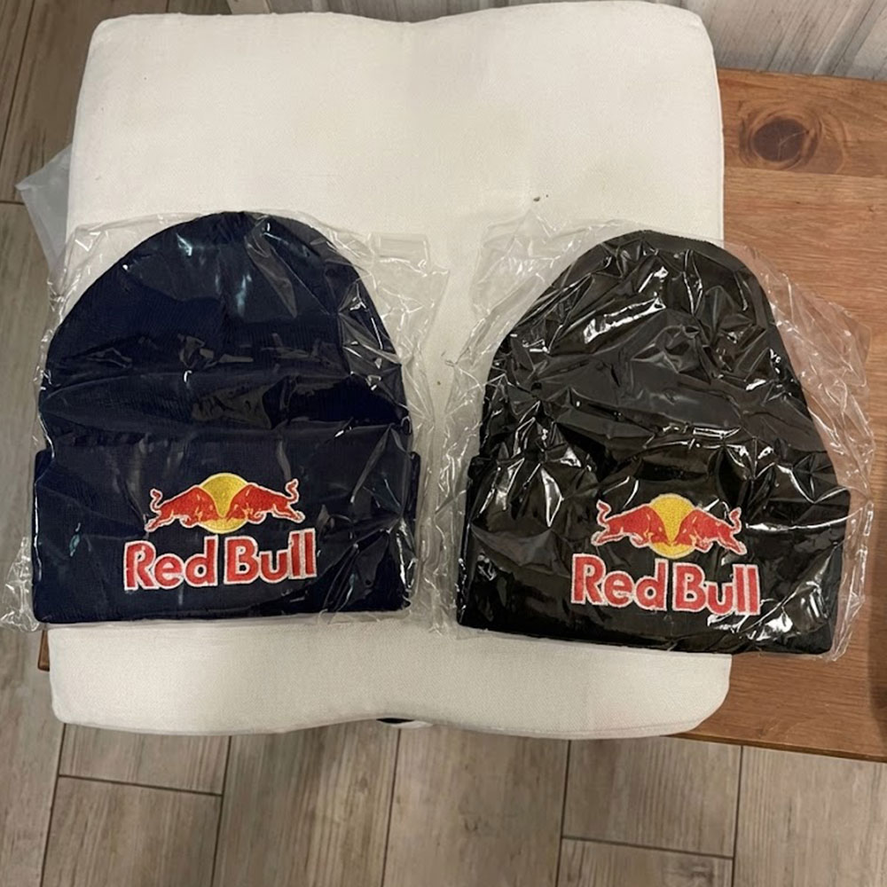 Red Bull Racing Logo Embroidered Beanie Hat