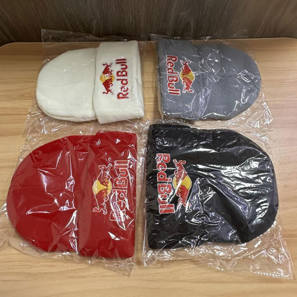 Red Bull Racing Logo Embroidered Beanie Hat