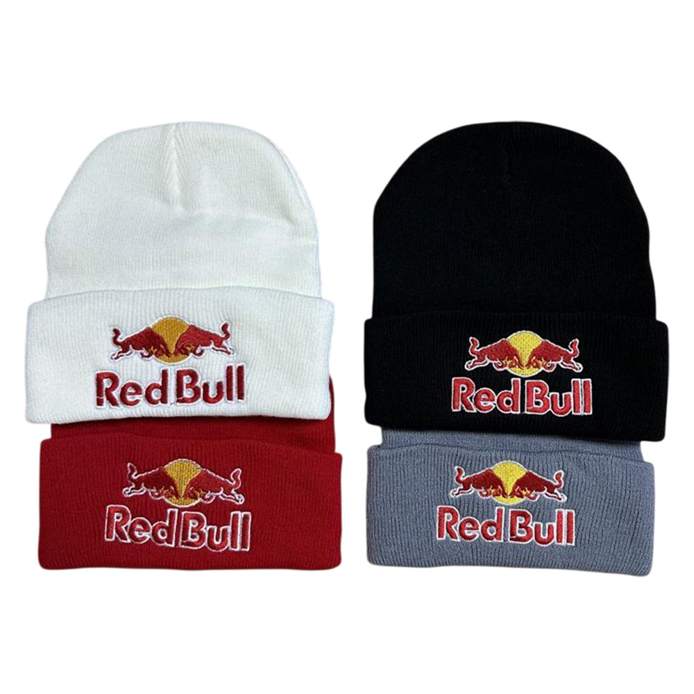 Red Bull Racing Logo Embroidered Beanie Hat