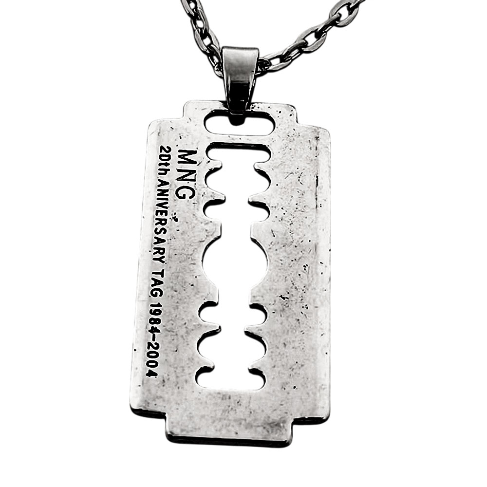 MNG 20th Anniversary Razor Blade Pendant Necklace