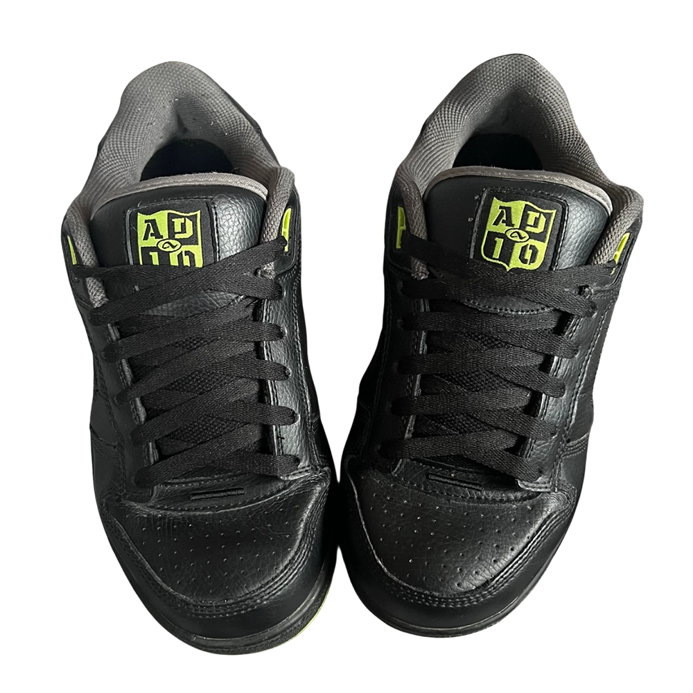 Adio Black & Lime Green Vintage Skate Shoes