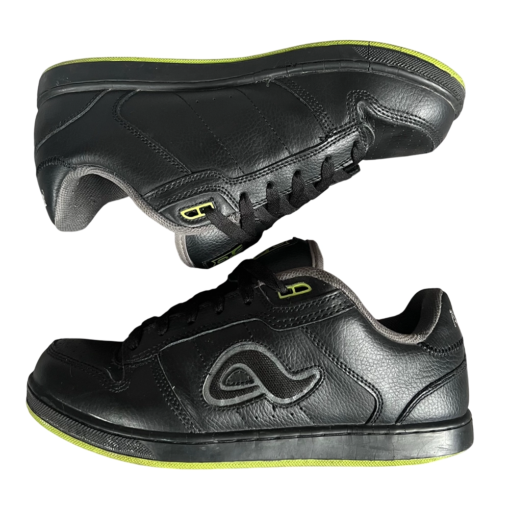 Adio Black & Lime Green Vintage Skate Shoes - 3