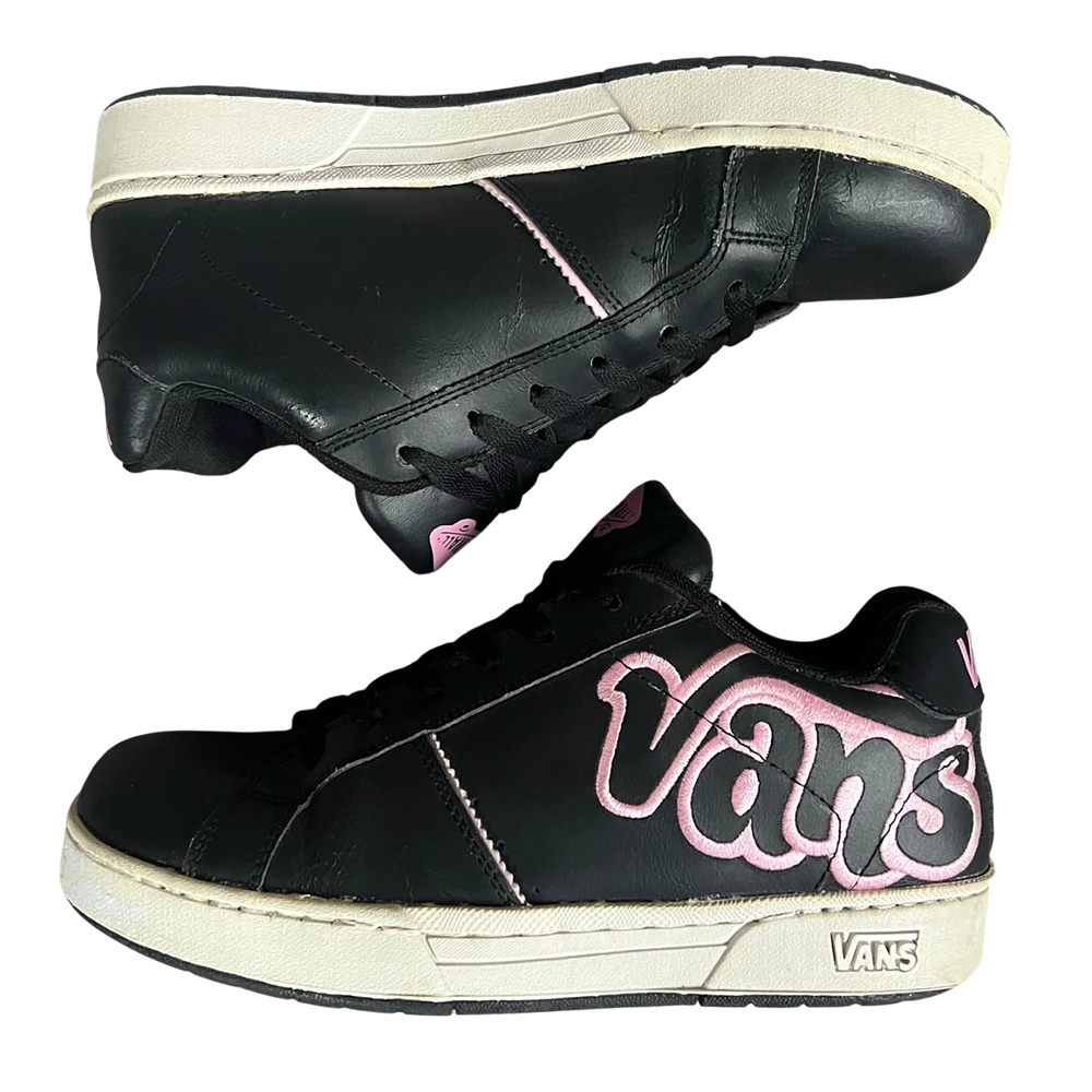Vans Y2K Black & Pink Bubble Logo Sneakers