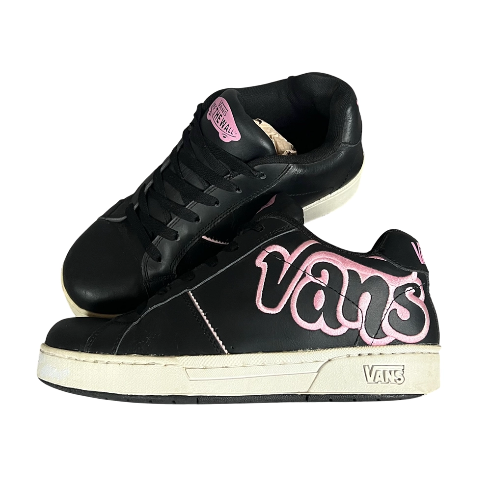 Vans Y2K Black & Pink Bubble Logo Sneakers - 2