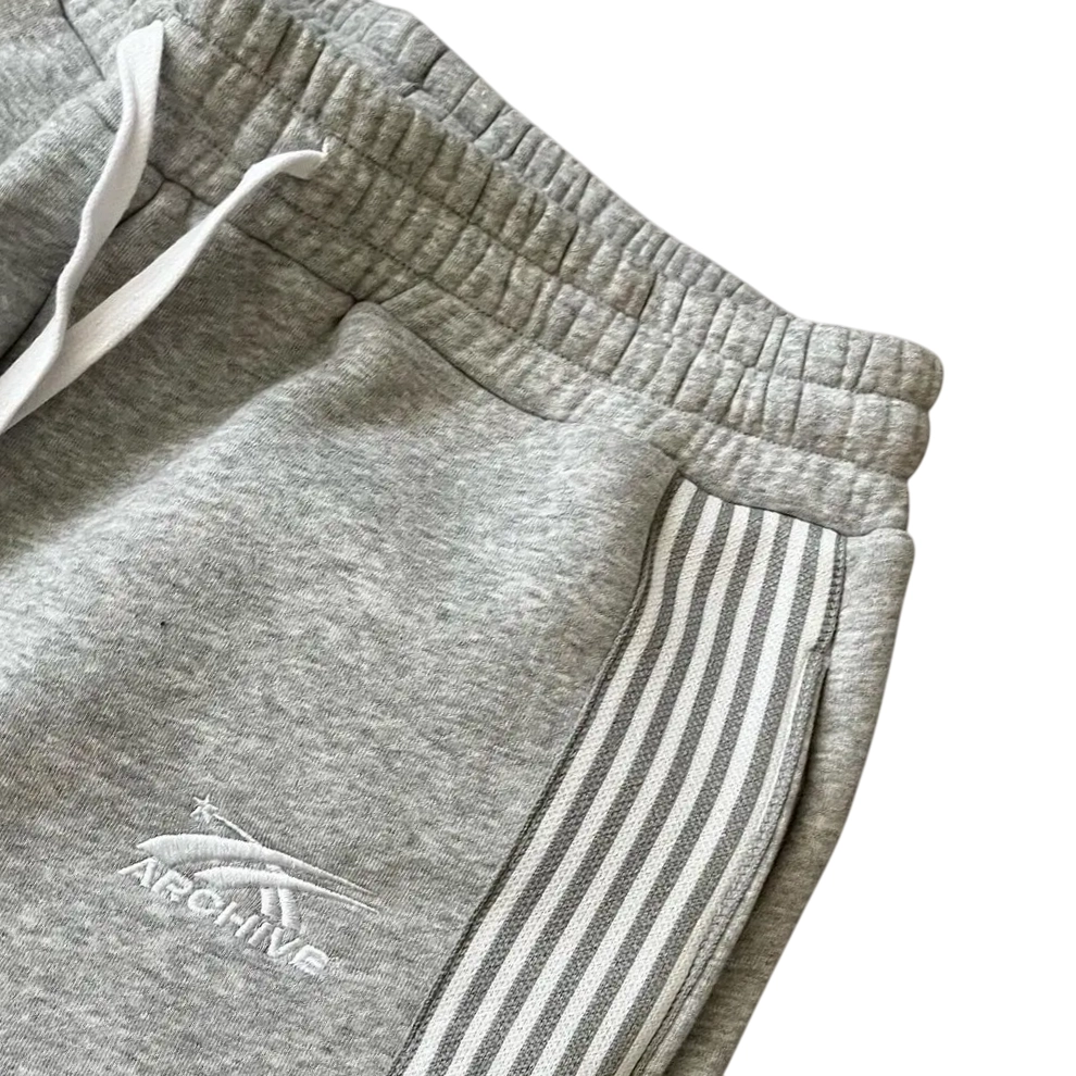 Vintage Grey Striped Sweatpants