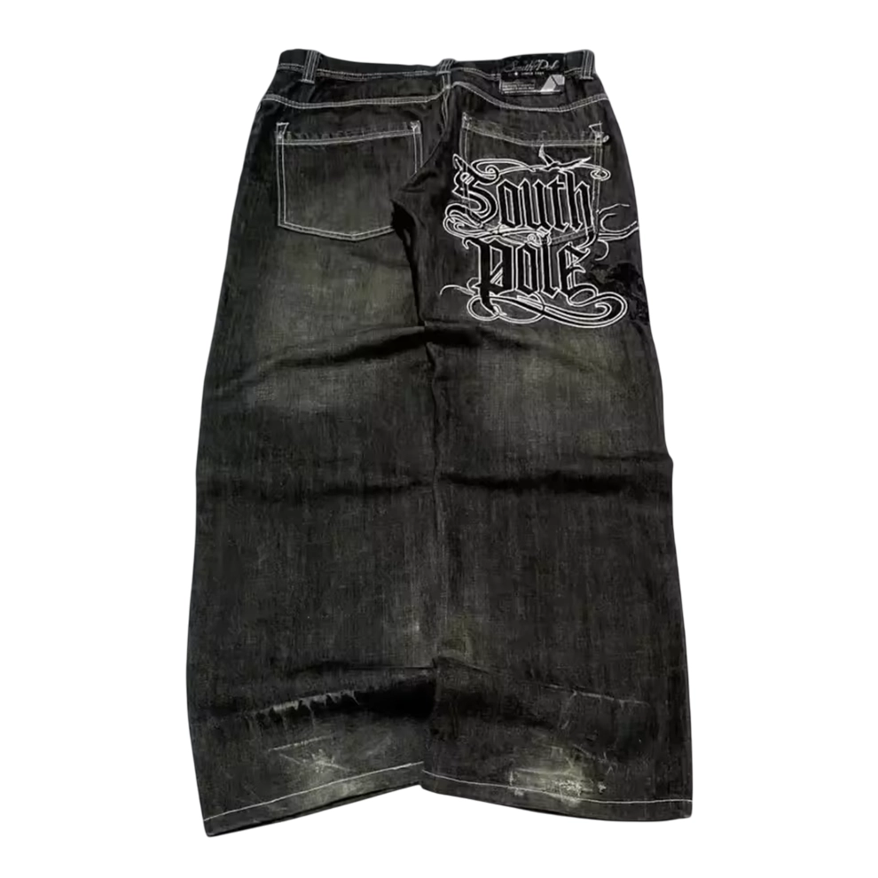 South Pole Wide-Leg Denim Jeans