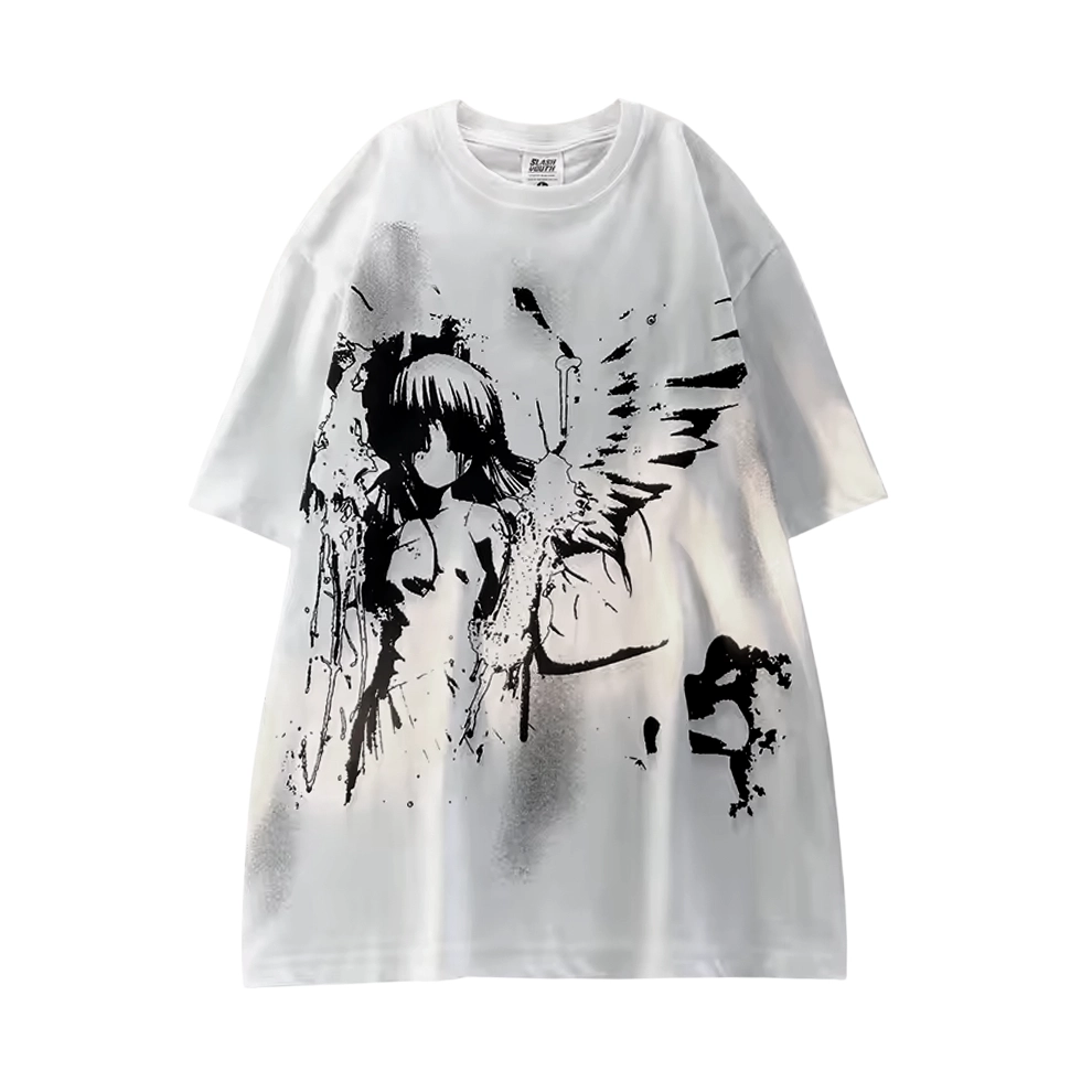 Grunge Angel Graphic T-Shirt
