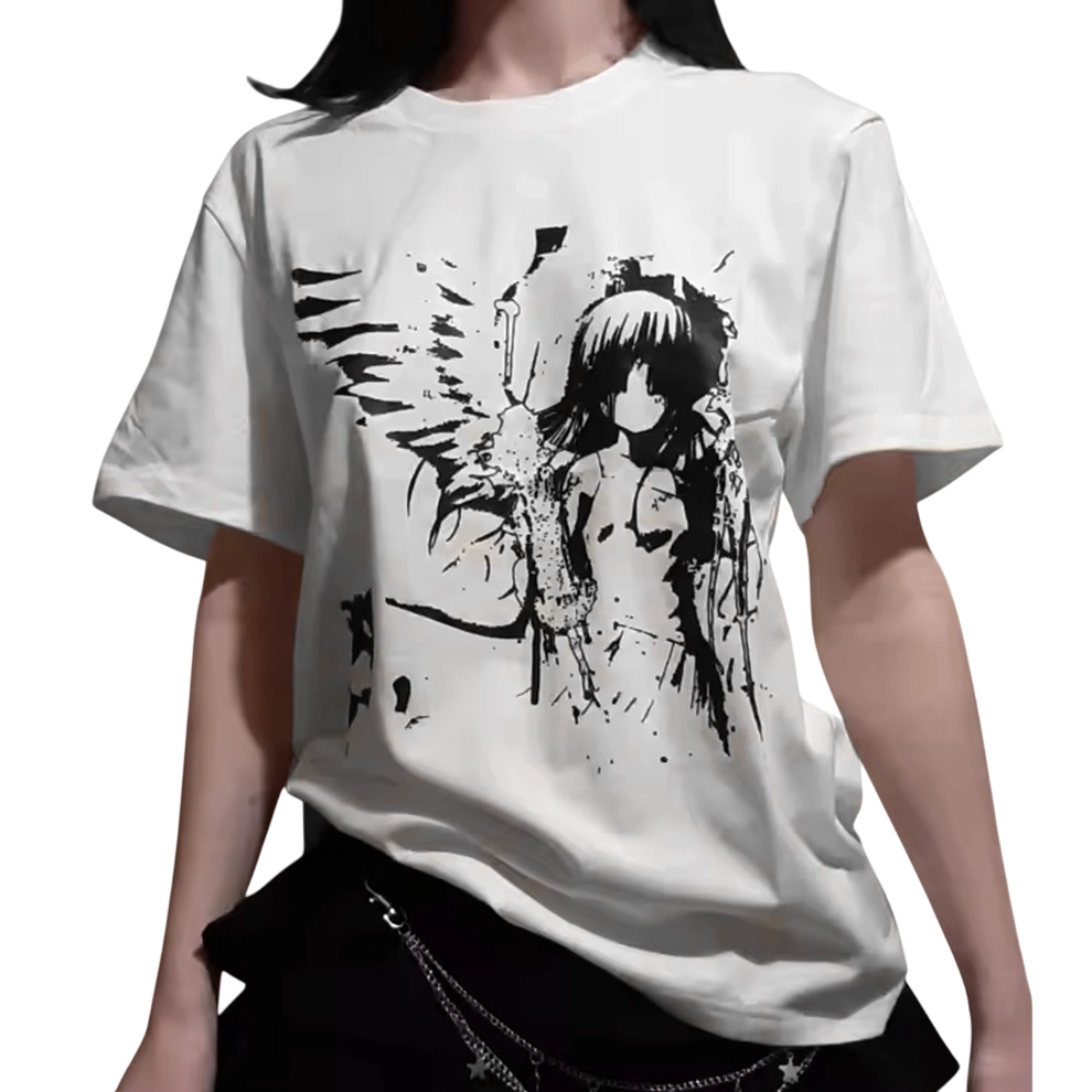 Grunge Angel Graphic T-Shirt