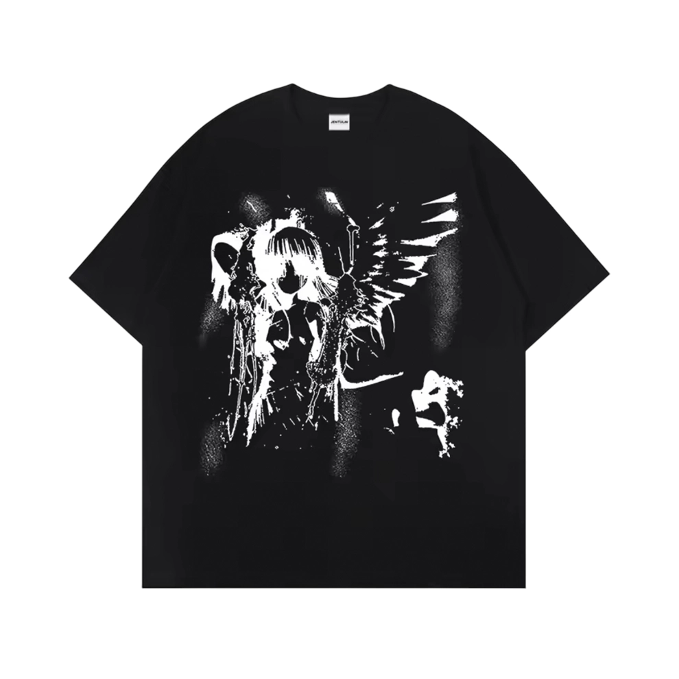 Grunge Angel Graphic T-Shirt