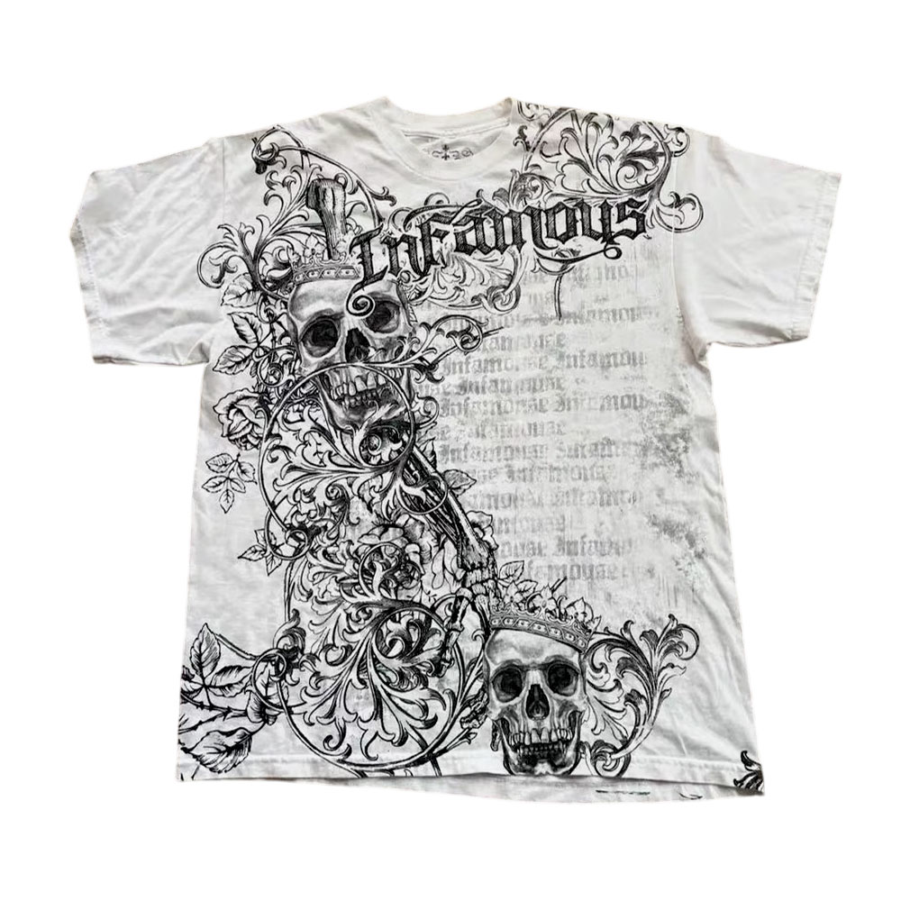 Infamous Gothic Skull Graphic Tee