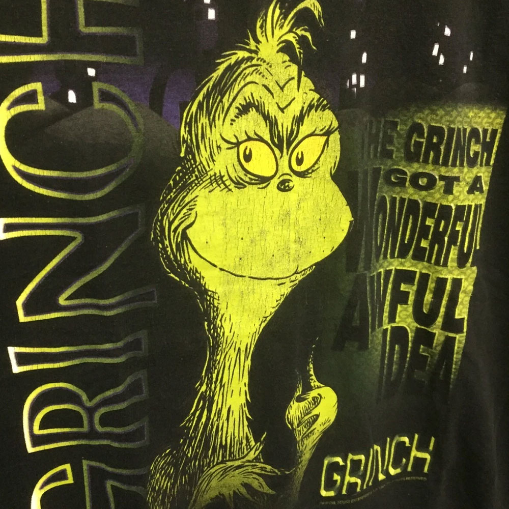 Vintage 1999 Suess Wear "Grinch Got A Wonderful Awful Idea"
