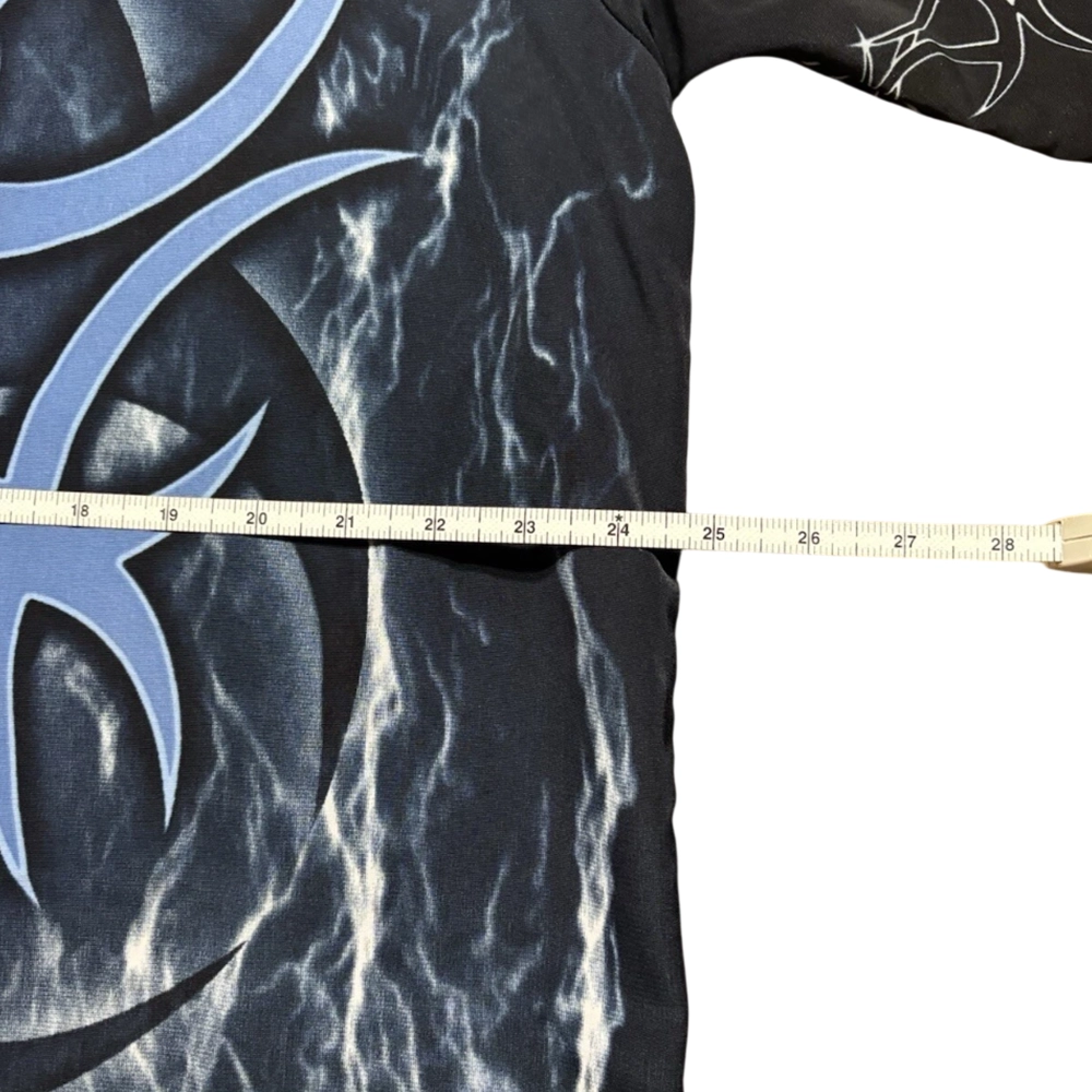 Vintage Sapphire Lounge Mens XL Shirt Skulls 90s 00s Y2K Hip Hop Streetwear