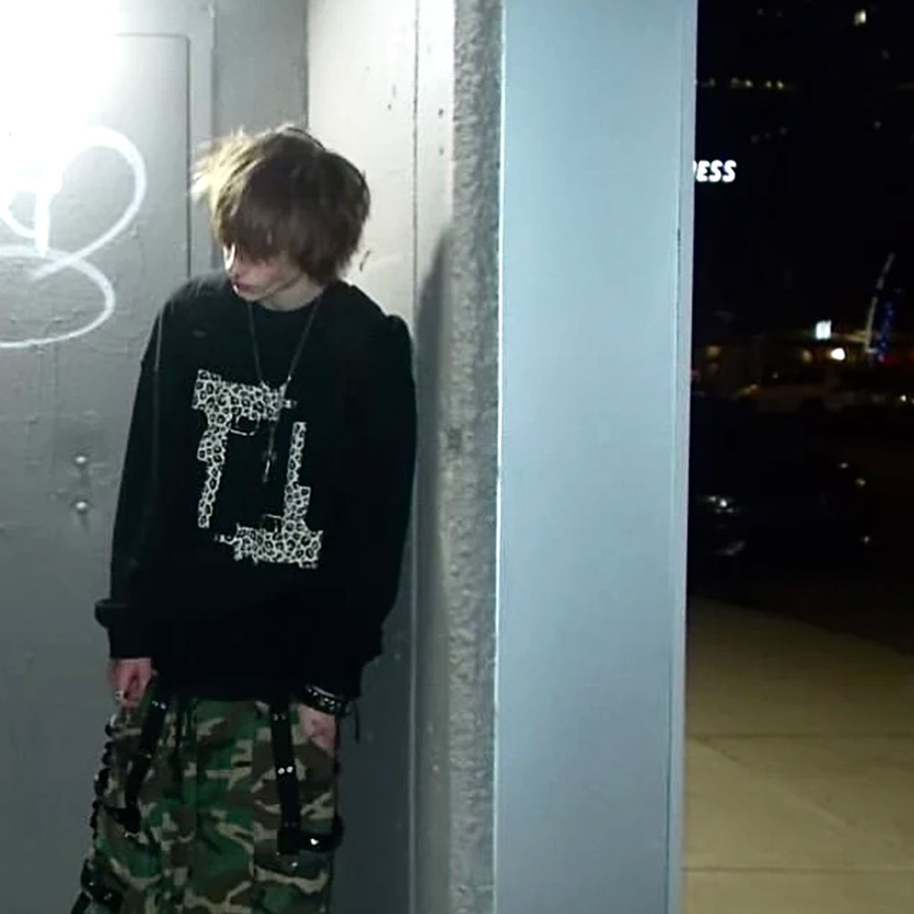 Cheetah Leopard Print Dual Gun Graphic Sweatshirt